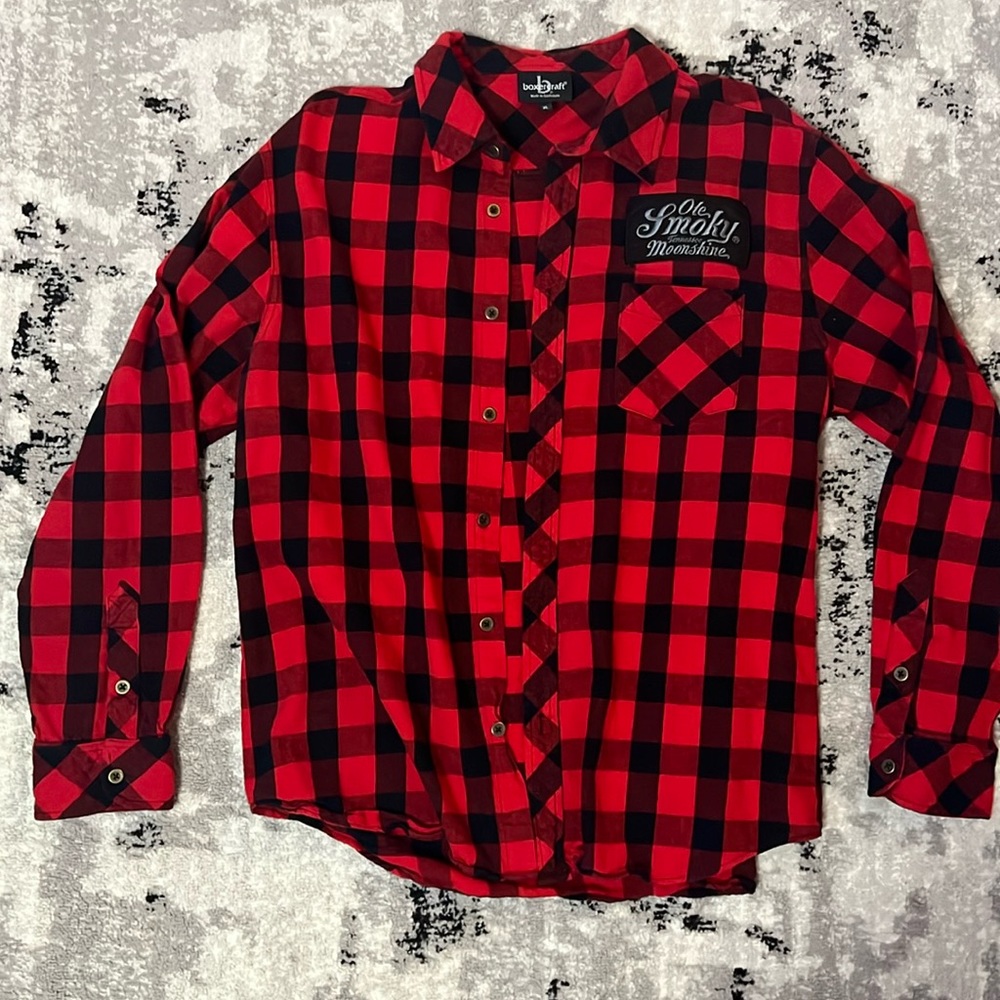 Ole Smokey buffalo plaid button down shirt